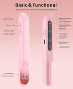 Presentation Clicker Rechargeable Pink Wireless Presentation Remote Presenter - Image 8