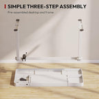 Standing Desk with Drawer, Electric Height Adjustable Home Office Desk with - Image 6