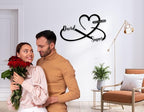Custom Metal Heart and Infinity Wall Art Valentines Day Wedding Gifts - Image 3