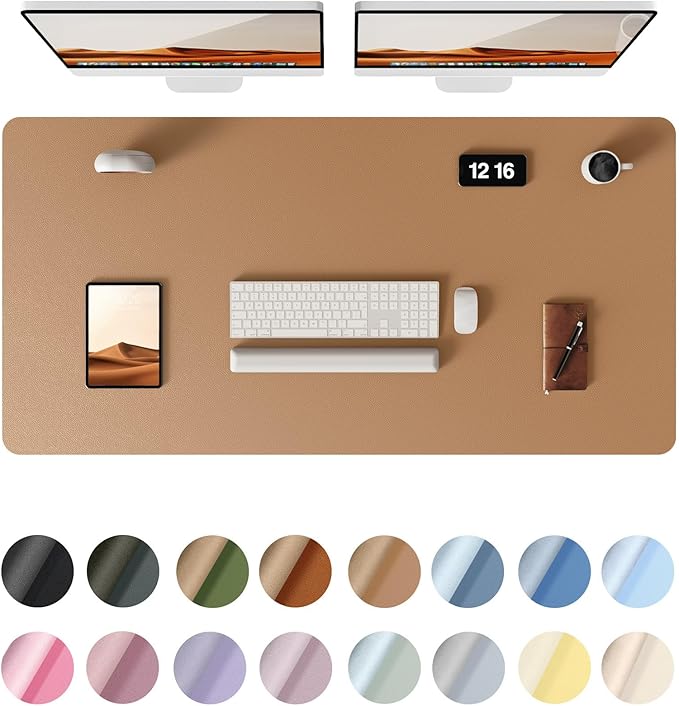 YSAGi Leather Desk Protector, Office Mat, Large Mouse Mat, Non-Slip PU Leather by YSAGi