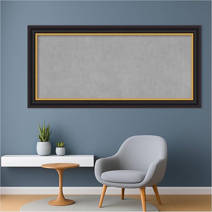 Amanti Art Black Framed Magnetic Board 26x54 Oversize Vision Board - Image 5