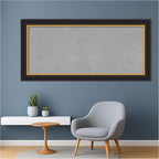 Amanti Art Black Framed Magnetic Board 26x54 Oversize Vision Board - Image 5