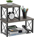 Honiter Desk Shelf for Top of Desk, Wood Desktop Shelf, 2 Tier Adjustable by Honiter