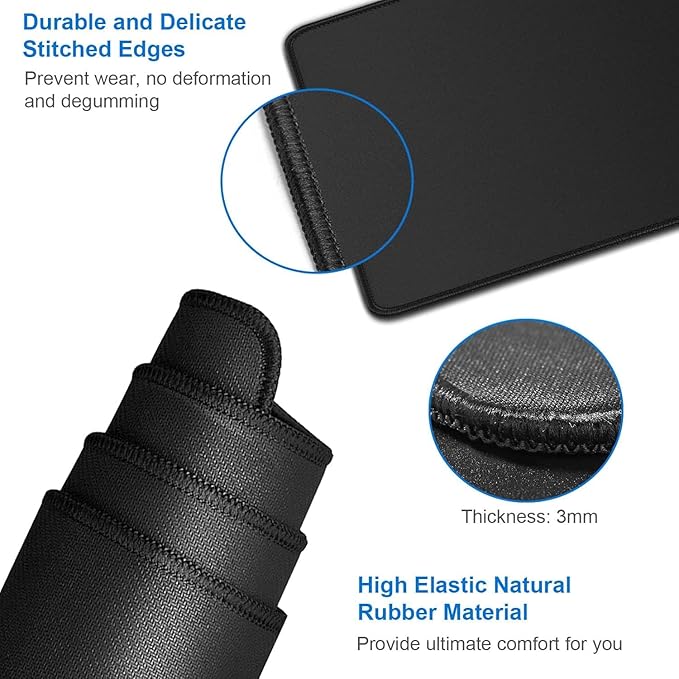 Large Mouse Pad, 35.42x15.7 inch Large Gaming Non-Slip Mousepad, Water Resist - Image 5