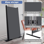 CHOSENM Room Divider, 4 Panel Folding Privacy Screens - Image 4