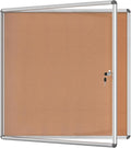 Mifuro 38"x38" Enclosed Bulletin Board, Lockable Weather-Resistant Aluminum by MifuroOfficeProduct