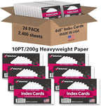 KAISA Lined Index Card 4"x6" Index Cards Flashcards, Heavy Weight Paper Made in - Image 3