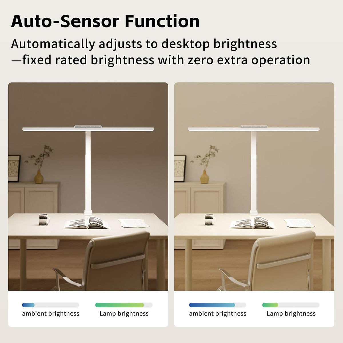 24W Desk Lamp with Clamp, Flicker Free Touch Control Desk Light for Office