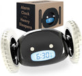 clocky runaway digital loud rolling alarm clock for, main product view