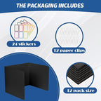 ZYINOZOC 12 Pack Desk Dividers for Students, 3-Fold Privacy Screens, Testing - Image 6