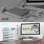 Letter Tray Paper Organizer 5-Tier Desk Organizer File Organizer Paper Holder - Image 3