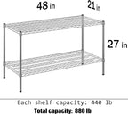 Regal Altair 21" Deep x 48" Wide x 27" Height Wire Shelving Kit | 2-Tier | NSF - Image 3