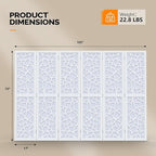 VINGLI 70'' H Room Divider, Non-Woven Fabric Privacy Screen, Indoor Partition - Image 3