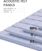 Fluxynara Large Felt Bulletin Board 48" x 36" Cork Board Alternative-12 Pack - Image 4