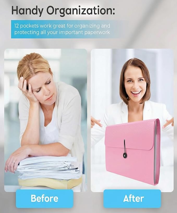 Accordion File Organizer, Accordion Folder - Image 2