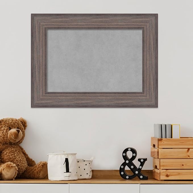 Amanti Art Grey Framed Magnetic Board 17x23 Small Vision Board - Image 5