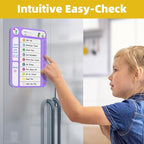 2-Pack Magnetic Chore Chart for Kids, ADHD Task Tracker Easy-Check Routine Dry - Image 9