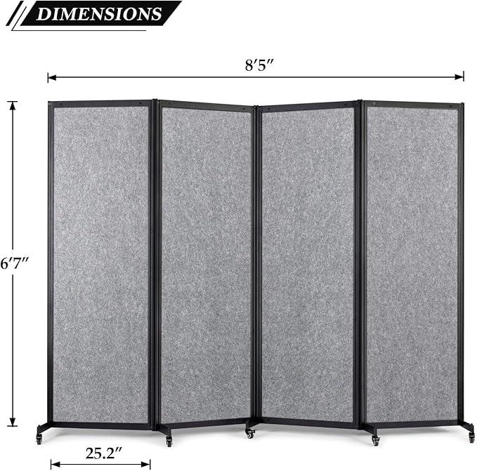 Strongbird Room Partition, Office Divider, Portable Commercial Screen Dividers - Image 4