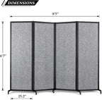 Strongbird Room Partition, Office Divider, Portable Commercial Screen Dividers - Image 4