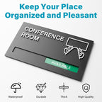 Office Door Signs for Conference Room, Meeting In Progress Door Sign, In Use - Image 2