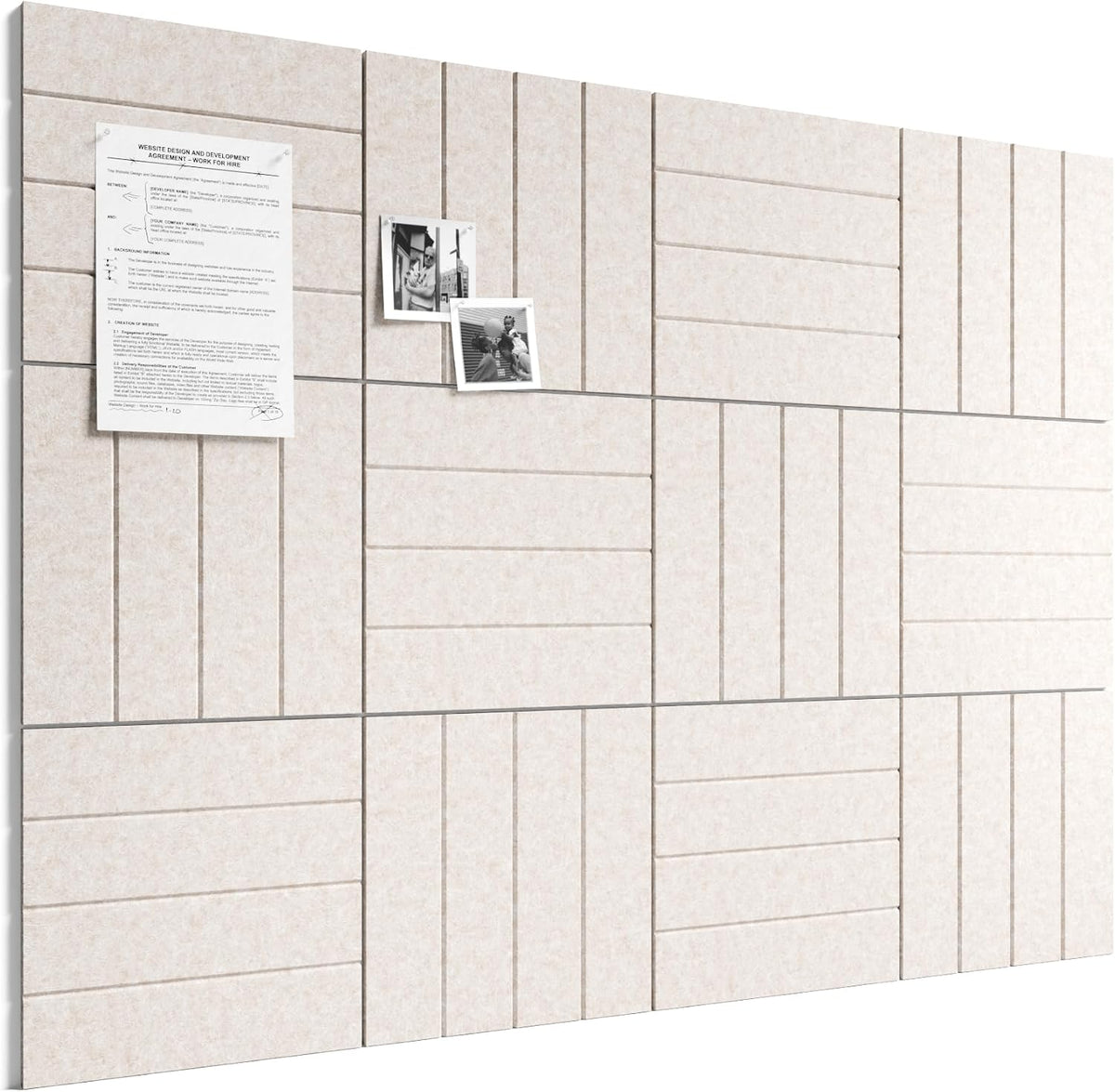 Bumusty Felt Bulletin Board & Cork Board Alternative 48" x 36"