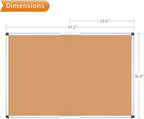 VIZ-PRO Cork Bulletin Board/Foldable Noticeboard, 48 X 36 Inches - Image 2
