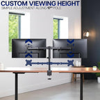 VIVO Dual Monitor Desk Mount, Holds 2 Computer Screens up to 30 inches and - Image 5