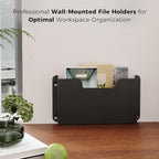 OSKIE DR POCKET RACK Wall-Mounted File Rack, Single Pocket, Metal Organizer - Image 5