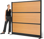 Stand Up Desk Store Beechwood Aesthetic Modular Walls | 70" W x 70" H Modular by SStandUpDeskStore