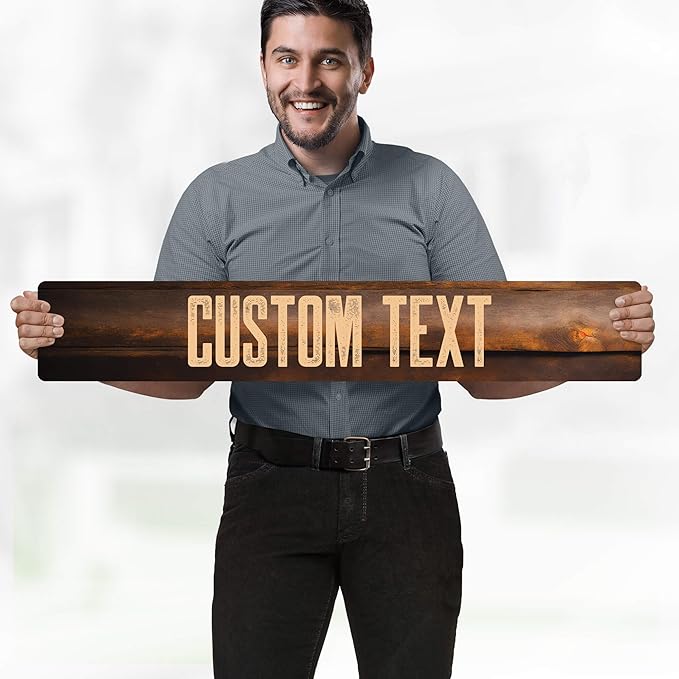 Custom Sign, Custom Street Sign, 11 Font Colors, 13 Font Styles, 4 Hole Options - Image 2