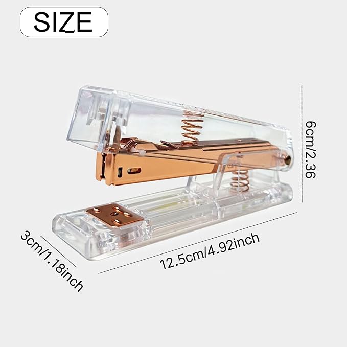 Gold Acrylic Stapler, Cute Office Stapler - Image 6