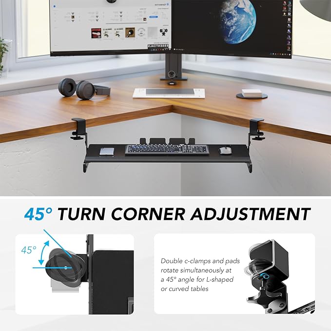 AX WABER Keyboard Tray Under Desk Pull Out - Image 8
