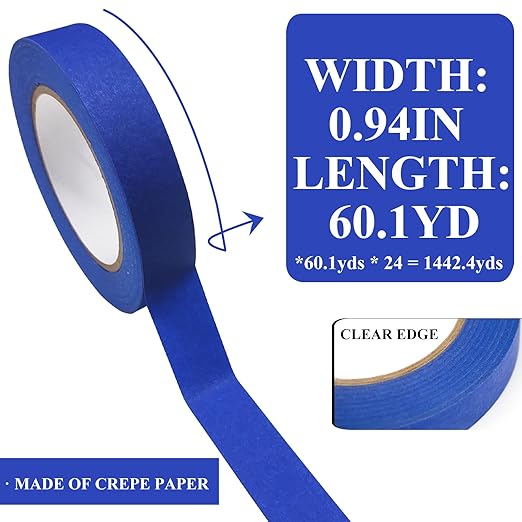 SmaringRobot Blue Masking Tape, Painters Tape, Painting Tape, Original - Image 2