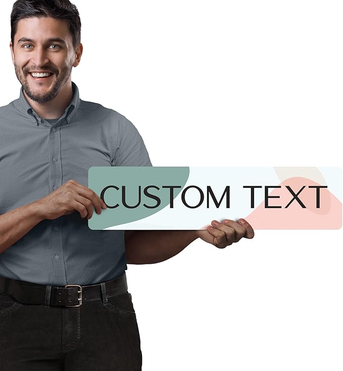 Custom Sign, Custom Street Sign, 11 Font Colors, 13 Font Styles, 4 Hole Options - Image 2