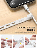 10Pack Silicone Cable Ties Cord Organizer - Image 3