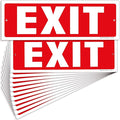 iSYFIX Exit Sign – 12 Pack 12x4 Inch – 40 mil Thick Polystyrene Plastic Sign by iSYFIXPREMIUMSIGNS