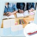Fainne 24 Pcs Plastic Pencil Case Bulk Pencil Boxes Plastic Stationery Case - Image 6