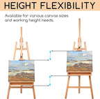 MEEDEN Large Painters Easel Adjustable Solid Beech Wood Artist Easel, Studio - Image 5