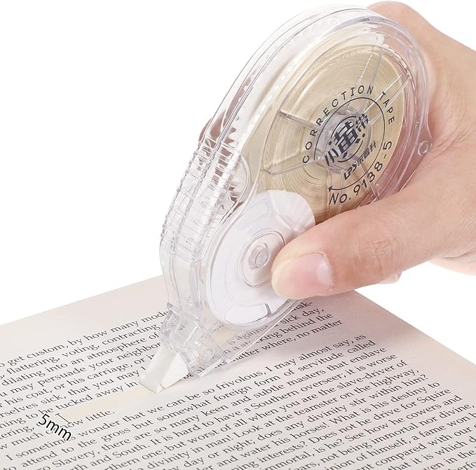Zonon 4 Pieces Correction Tape Cream Color Beige Corrective Tape Eraser 100 - Image 5