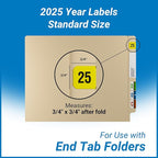 2025 Year Labels, Doctor Stuff 2025 Chart Stickers, Fluorescent Yellow Color - Image 5