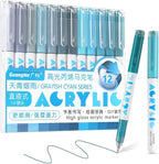 kander Acrylic Gel Pens, 12 Colors Highlighter Acrylic Gel Ink Pens by Yourcreativeassistant