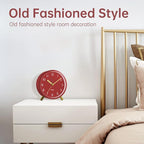 Analog Alarm Clock, 4 inch Super Silent Non Ticking Small Clock - Image 5