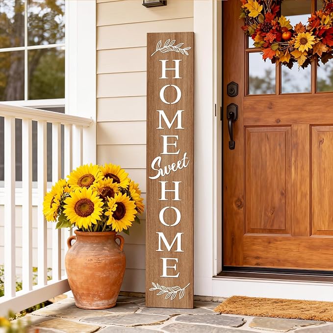 Farmhouse Wooden Welcome Sign Stand - Image 2