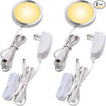 Lvyinyin Single LED Kitchen Under Cabinet Puck Light, 120V Direct Wall Plug in by Lvyinyin