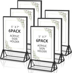 PPH-Sisy Acrylic Sign Holder 5x7 Display Stand, Acrylic Frames by PPH-SisyPurchaseNow