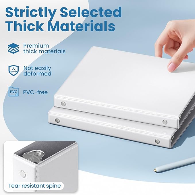 SUNEE 3 Ring Binder 1/2 Inch 1 Pack - Image 4