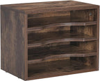 Snughome Vintage Wood File Organizer Desktop, 13.4’’ Document Letter Mail Tray by Snughome