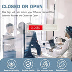 Open Closed Sign, Open Signs Privacy Slide Door Sign Indicator - Image 3