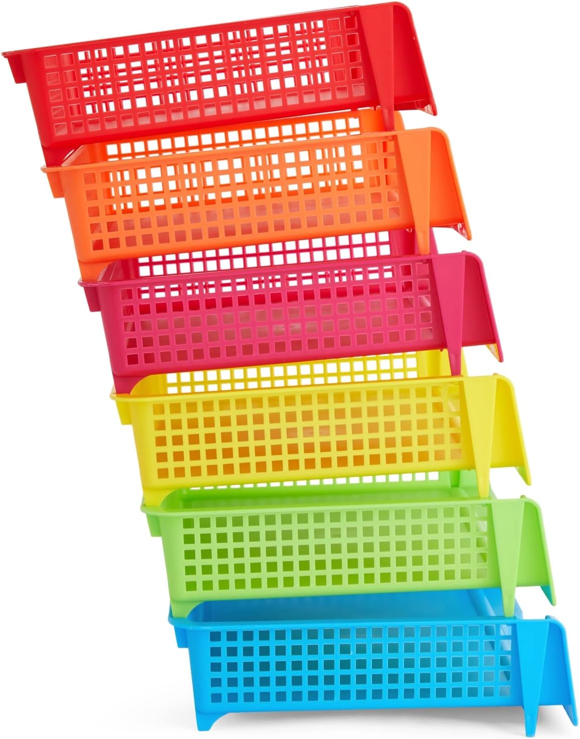 Bright Creations Teacher Supplies Letter Tray Organizer - 6-Pack Rainbow, 9 x...