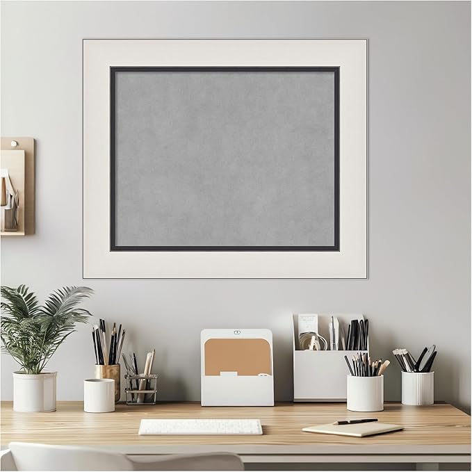Amanti Art Silver Framed Magnetic Board 22x26 Small Vision Board - Image 6